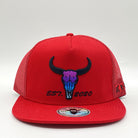 gorra de rancho toro roja