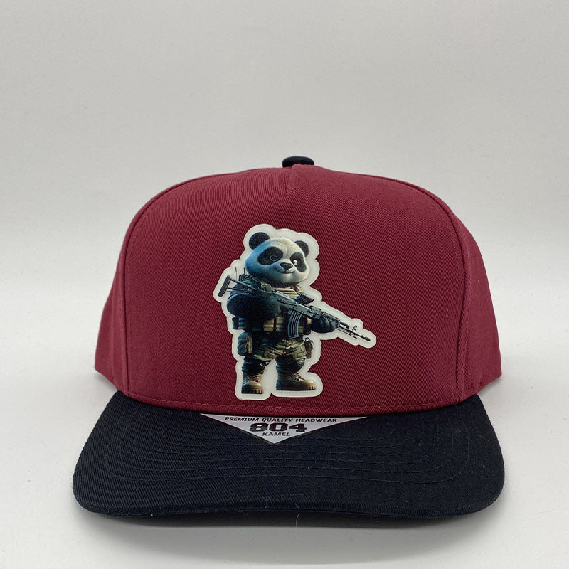 gorra con imagen de oso panda